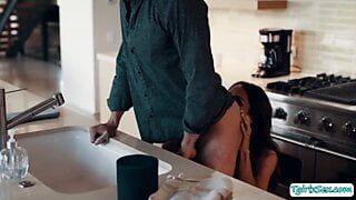 Stepson lets his TS stepmom fuck his ass