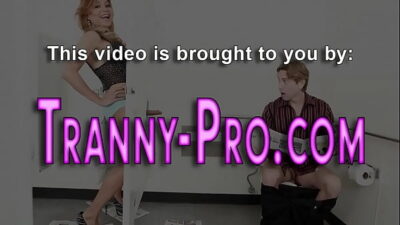 Horny tgirl gets railed and fucks