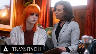 TRANSFIXED – Jean Hollywood Uses Their Trans Cock On Gorgeous Cis Lesbian Therapist Casey Calvert