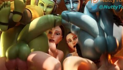 Nuttytouch Intense Sex Group Tasty Big Asses Jumping on a Huge Monster Cock Sweet Pleasure Tasty Intense Sex Sweet Big Ass