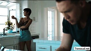 TGirl let her Stepdad bangs her butthole