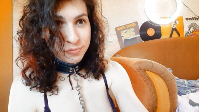 23 min of hard using sex slave Alina she is lick ass, suck dick and lick legs, and let fuck her ass-pussy